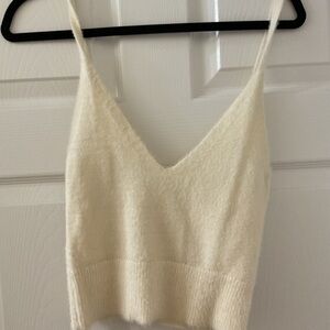 Chic Cream Knit Women's Camisole